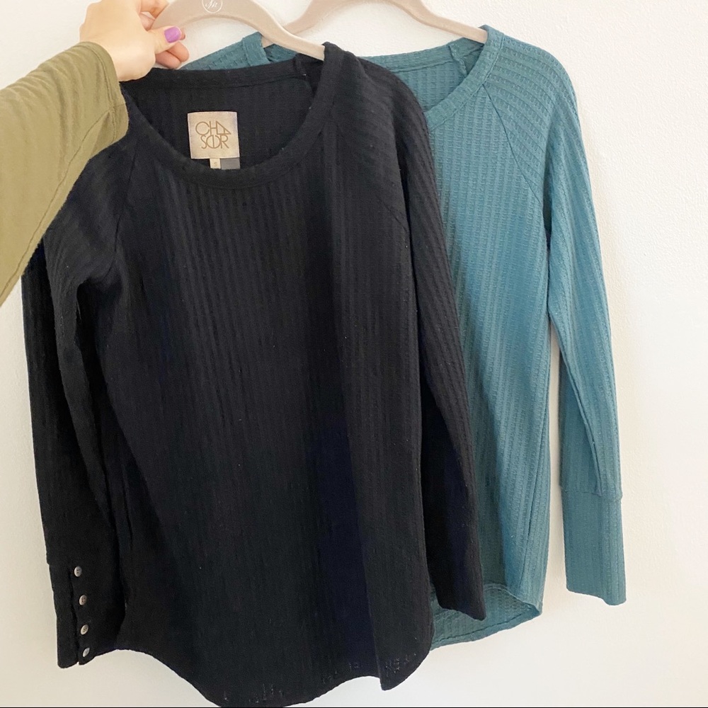 Chaser BUNDLE Thermal Sweaters 1 Green & 1 Black